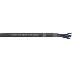 DAP MK-832 Studio Multicore 8-paariges Kabel - doppelt geschirmt - schwarze Ummantelung