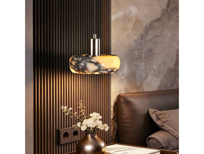 Nouvelle Lampe Suspendue Italienne de Luxe Léger 2026, Luminaire Minimaliste pour Chevet, Chambre et Entrée, Décoration Intérieure