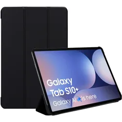 Mobiparts Tablet Stand Case Samsung Galaxy Tab S10 Plus Black (Samsung Galaxy Tab S10+), Tablet Hülle, Schwarz