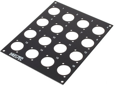 pro snake Front Panel 4HE x 2BE noir