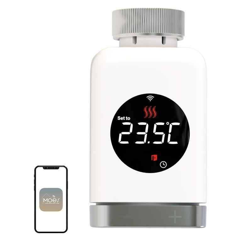 Moes TRV 801 ZigBee-Thermostatkopf (MOES ZTRV-801-MS)