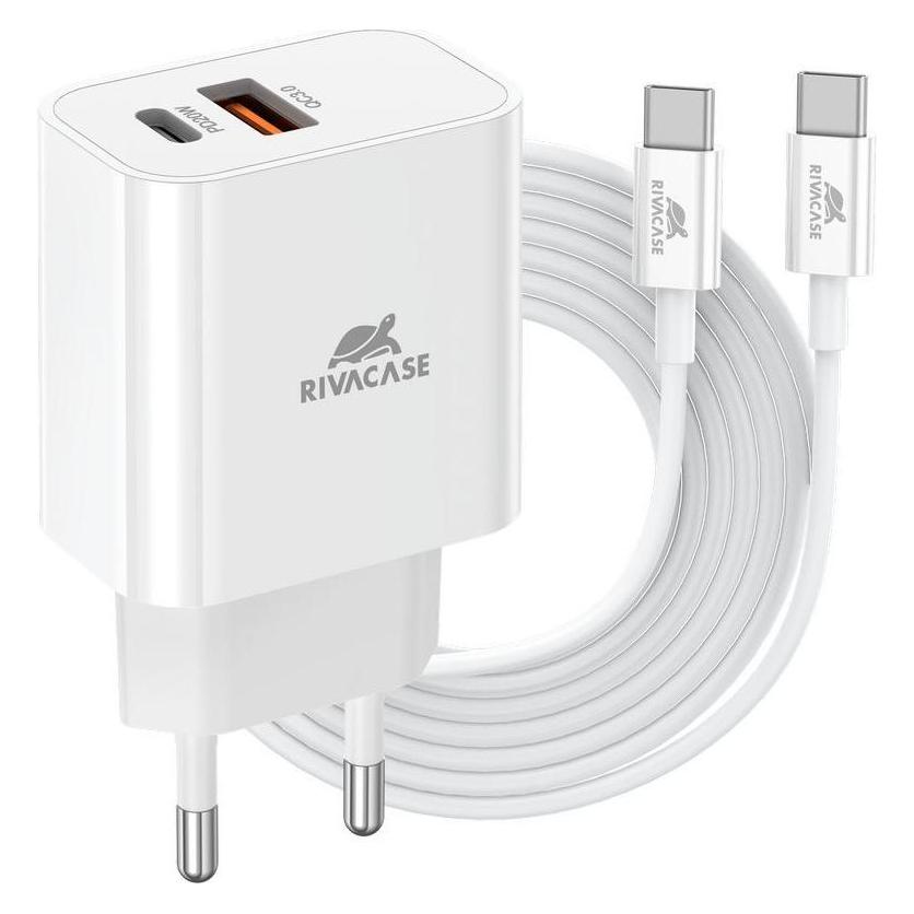 Rivacase MOBILE CHARGER WALL/WHITE PS4102 WD4 (20 W, 1 Port) (PS4102WD4WHITE)