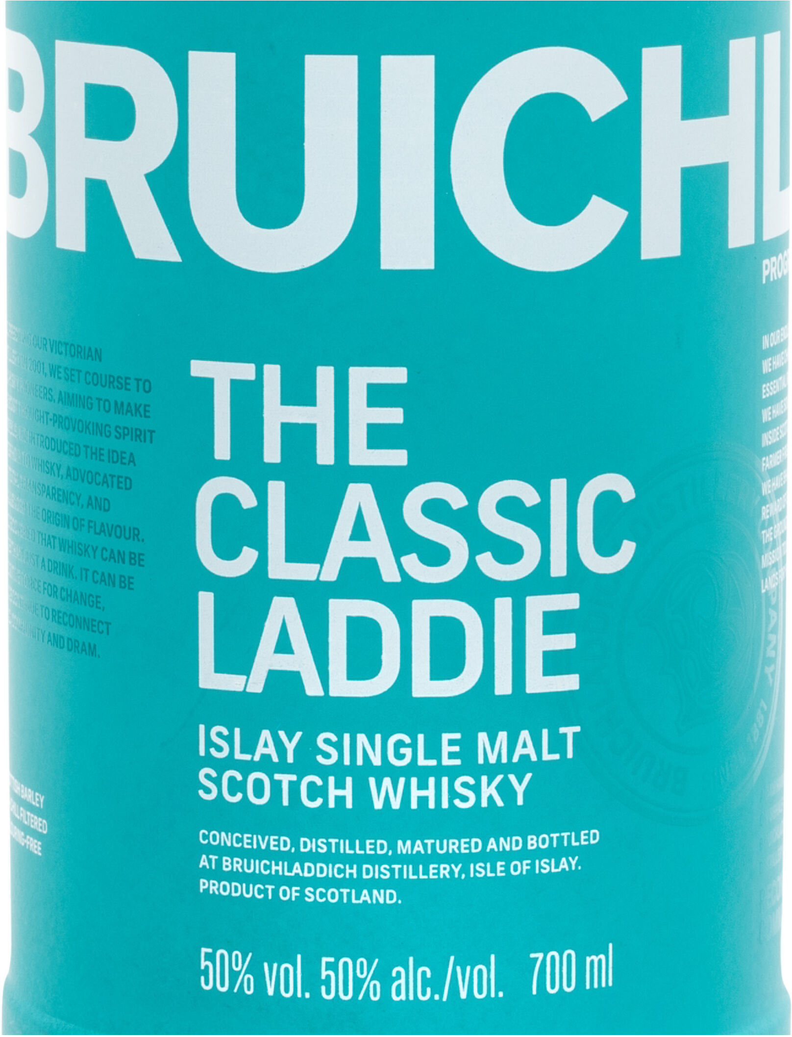 BRUICHLADDICH The Classic Laddie Unpeated Islay Single Malt Scotch Whisky 50% Vol