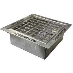 Bodenaschenbecher The DropPit Junior Zigarettensammler 30 x 30 cm, aus korrosionsbeständigem verzinkten Stahl