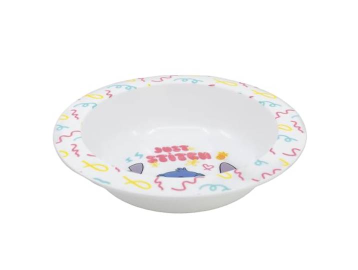 Stor Bol alimentaire en plastique original Disney Stitch pour jeunes enfants\, passe au micro-ondes\, facile à nettoyer et réutilisable.