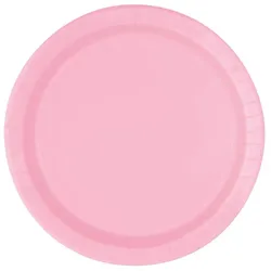 16 große Teller rosa