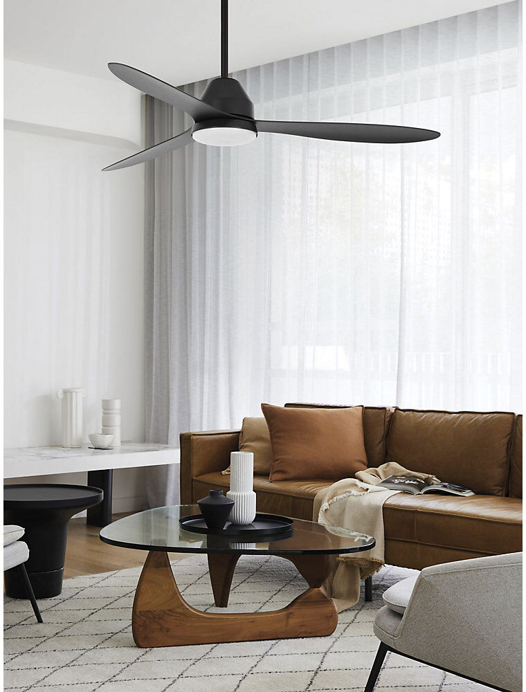 kaiserkraft Deckenventilator Lucci air Whitehaven, inkl. Fernbedienung und GX53 Leuchtmittel, schwarz