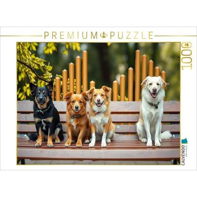 CALVENDO Puzzle Rast auf der Bank | 1000 Teile Lege-Größe 64x48cm Foto-Puzzle für glückliche Stunden