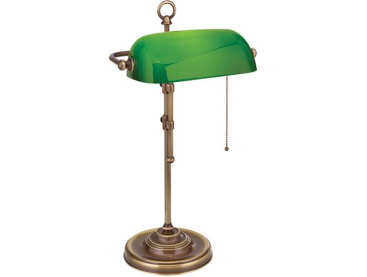 Briamond Tischlampe Harvard patina/grün Messing/Glas H 53 cm