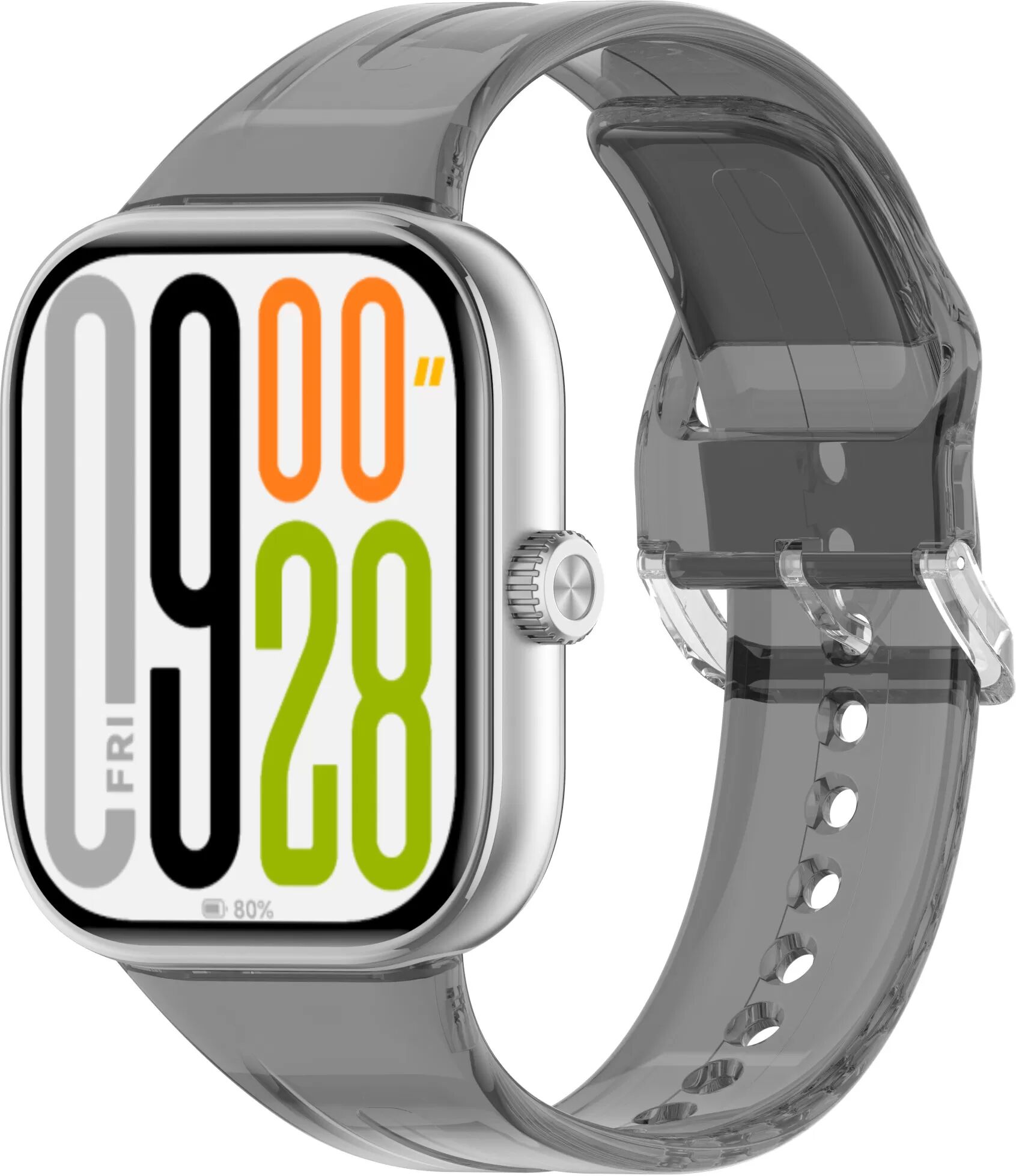 INF Transparentes TPU-Armband für Redmi Watch 5 & Xiaomi Band 9 Pro Schwarz