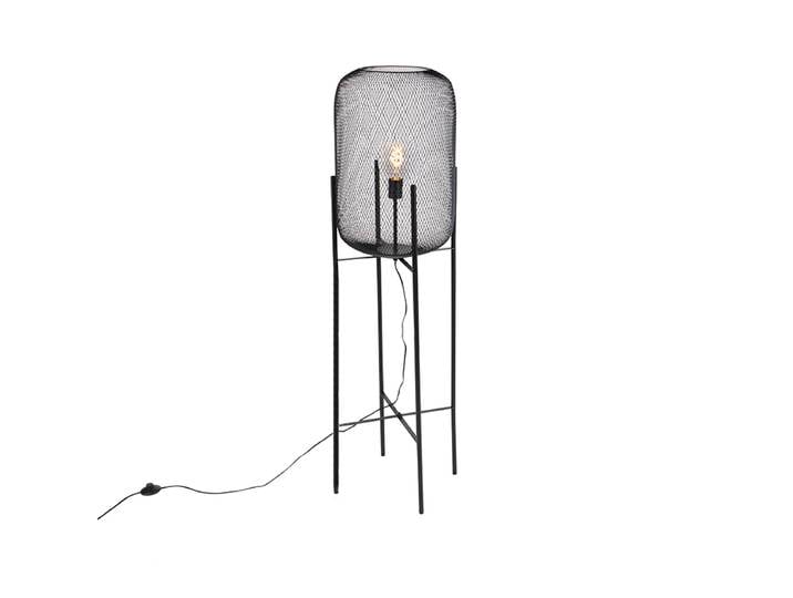 Lampadaire moderne noir - Bliss Mesh