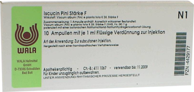 WALA Heilmittel GmbH ISCUCIN pini Stärke F Ampullen 10X1 ml 04429177