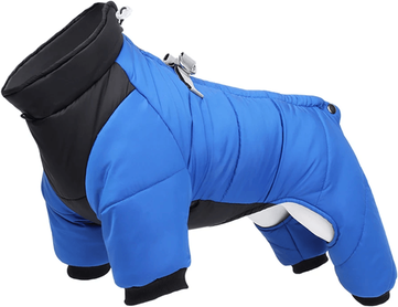 Inspire Essentials WarmPup Waterproof Winter Jacket For Small & Medium Dogs 3xl blue