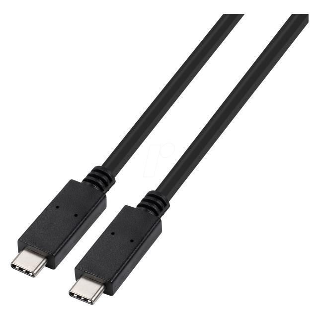 TTL USB-C Kabel 2m, St./St. schwarz, USB 3.1 Gern2, 10 Gigabit/s (2 m, USB 3.2 Gen 2) (4311-2M)