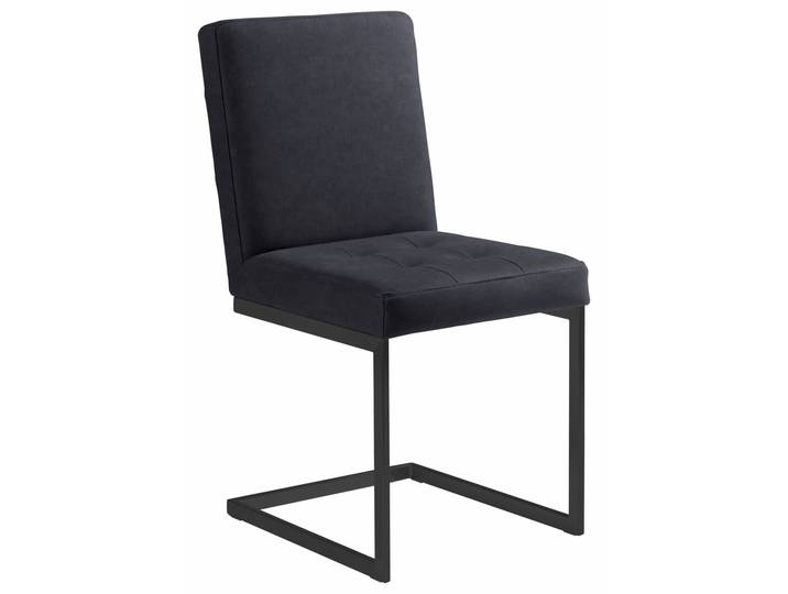 Moderano Freischwinger-Stuhl LUPO II, schwarz, Stoff