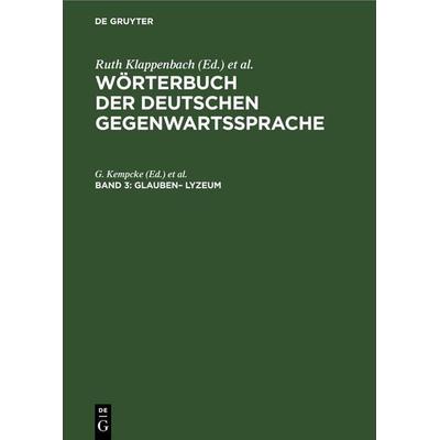 glauben– Lyzeum, Gebundene Ausgabe von , De Gruyter, 978-3-11-254161-6