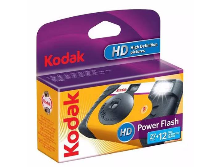Kodak Power Flash 27+12 Exp. Einwegkamera – Einwegkamera/Analogkamera