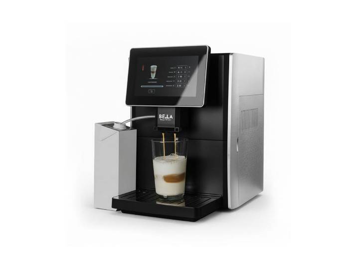 Kaffeevollautomat Berger Lanz Mucho Gusto , Energieeffizienz: D, schwarz (schwarz, silber), B:28,3cm H:36,5cm, Kaffeevollautomaten, Kaffeevollautomat mit 19 Bar und HD Touchdisplay, Kaffeevollautomat