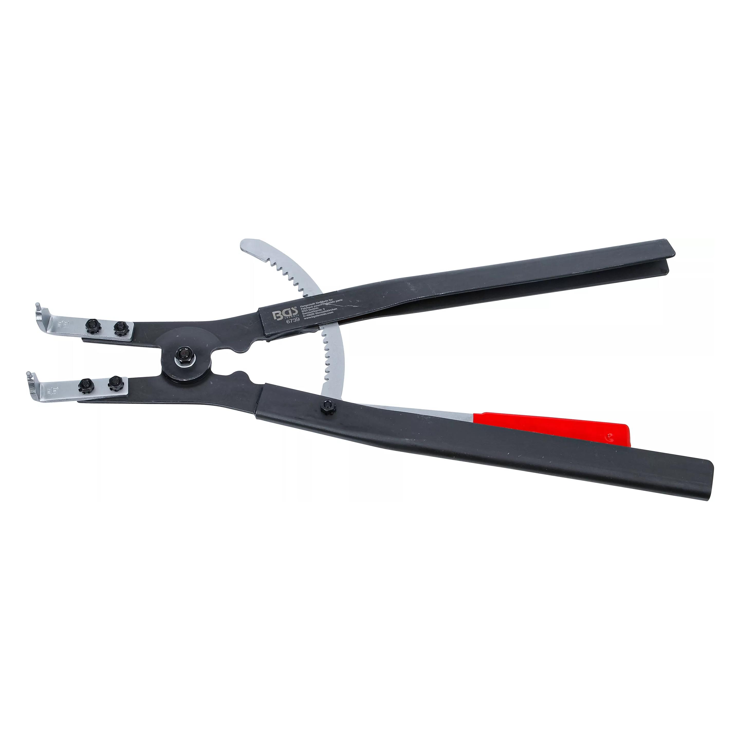 BGS Sprengringzange abgewinkelt für Aussensprengringe 500 mm (500 mm) (6739)