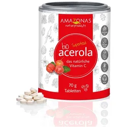 Amazonas Acerola Bio natürliches Vitamin C Lutschtabletten 70 g
