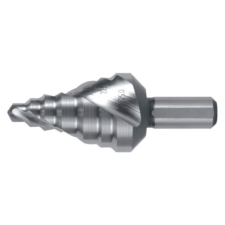 Ruko Stufenbohrer 6-25mm HSS Spiralnut Z.2 Stufen 7 (101095/RUKO)