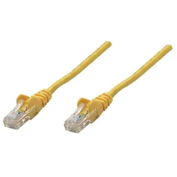 Intellinet Premium Netzwerkkabel, Cat6, S/FTP, 100% Kupfer, Cat6-zertifiziert, LS0H, RJ45-Stecker/RJ45-Stecker, 1,5 m, gelb