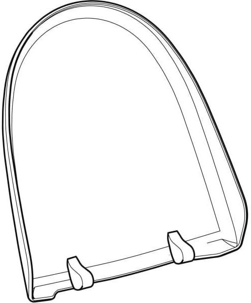 Couvercle WC Geberit blanc -alpin 250067111 pour Geberit AquaClean 8000 / 8000plus