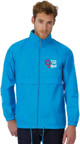 Giacca a vento uomo Sirocco leggera antivento Personalizzate o neutre B&C Collection