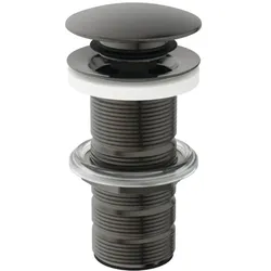 Ideal Standard Push-Open-Ventil E1483A5 für Waschtische ohne Überlauf, Magnetic Grey