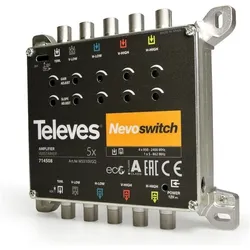 Televes, Gehörschutz, Verstärker MS510VGQ 5fach 5-15dB f. MS NEVO ohne NT (1x)