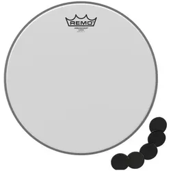 Remo Ambassador Coated Snare Fell 14 mit Damper Pads (Snare), Drumhead, Weiss