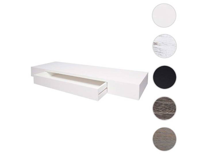 Étagère murale MCW-H37 8x80x25cm blanc