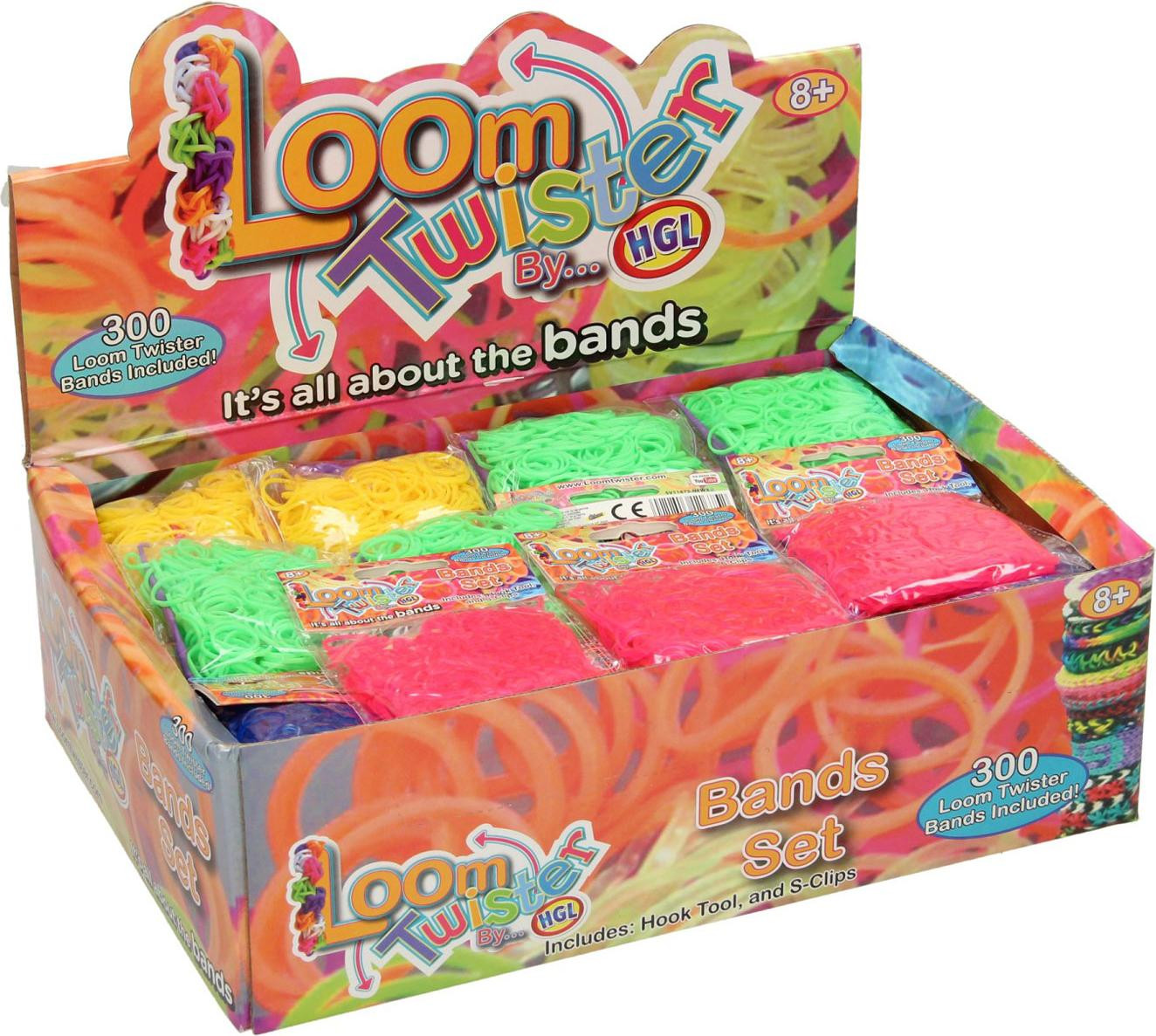 Loom Loom-elastiekjes XXL mixverpakking met 14.400 stuks inclusief accessoires en haakjes