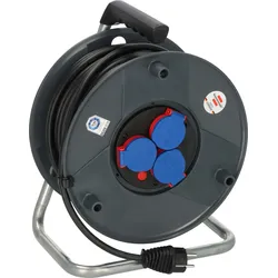 BRENNENSTUHL BAT Gewerbe-/Baustellen-Kabeltrommel, Schuko auf 3x Schuko, 40m, H07RN-F 3G1,5