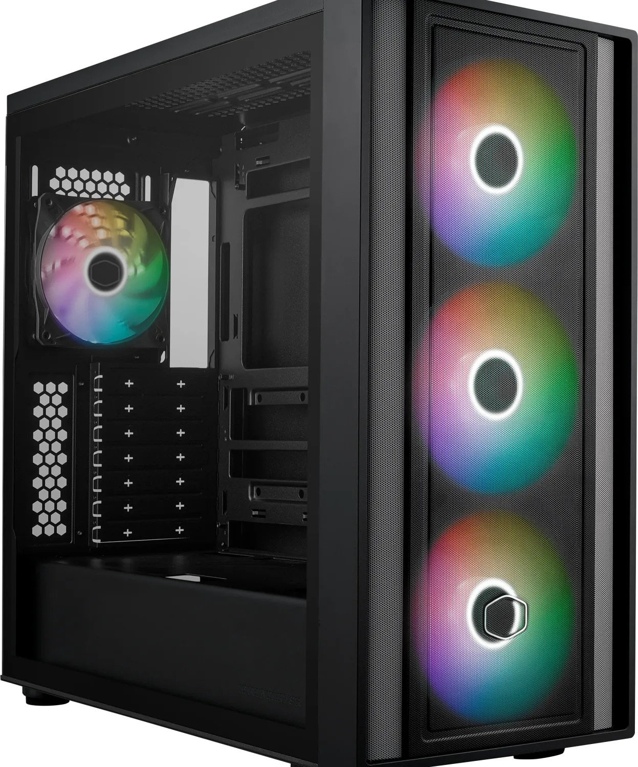 Cooler Master MasterBox MB600 Gaming PC Gehäuse Midi-Tower Schwarz Seitenfenster