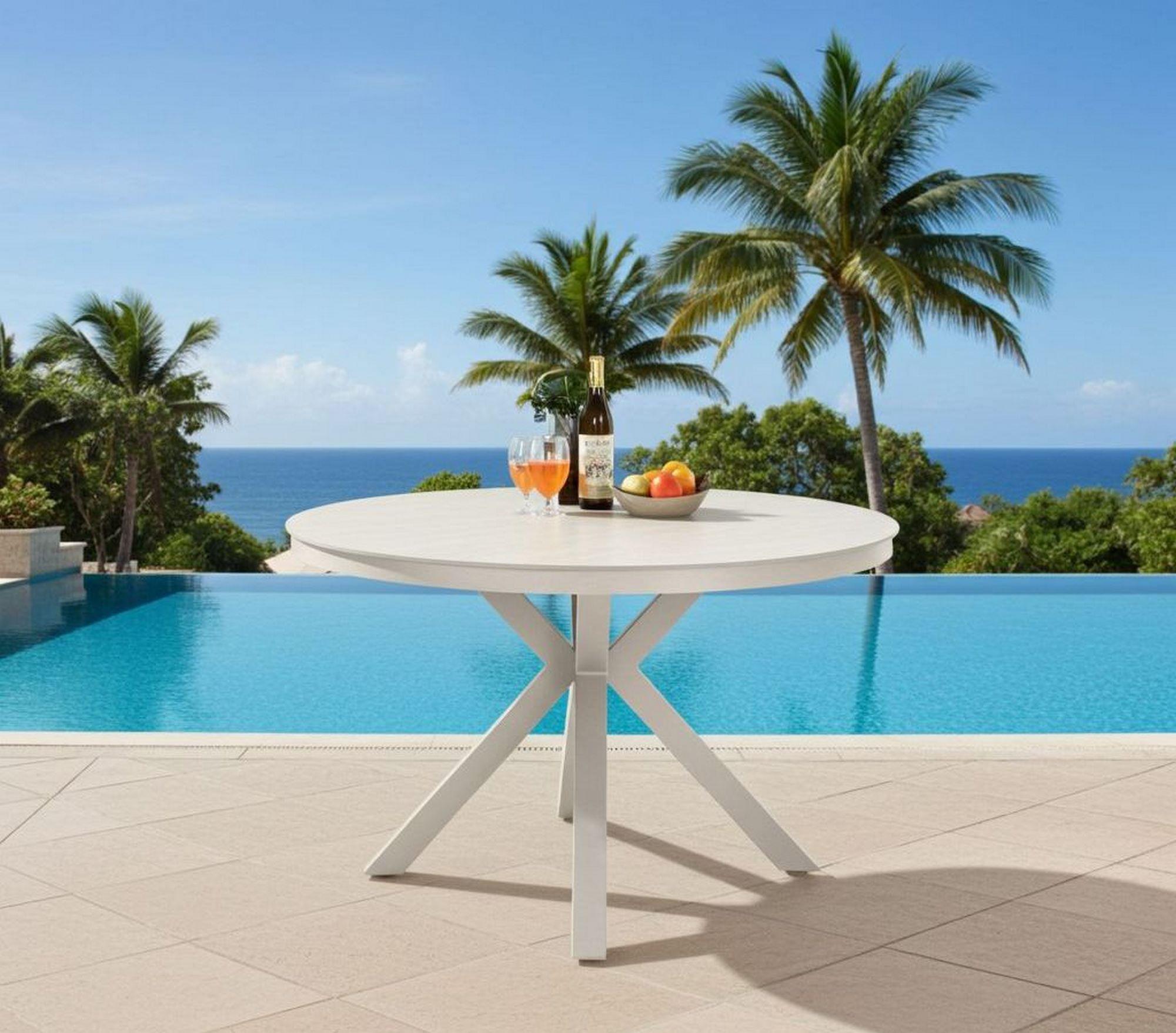 Lesli Living Diningtisch DAVOS CREMA ø118cm
