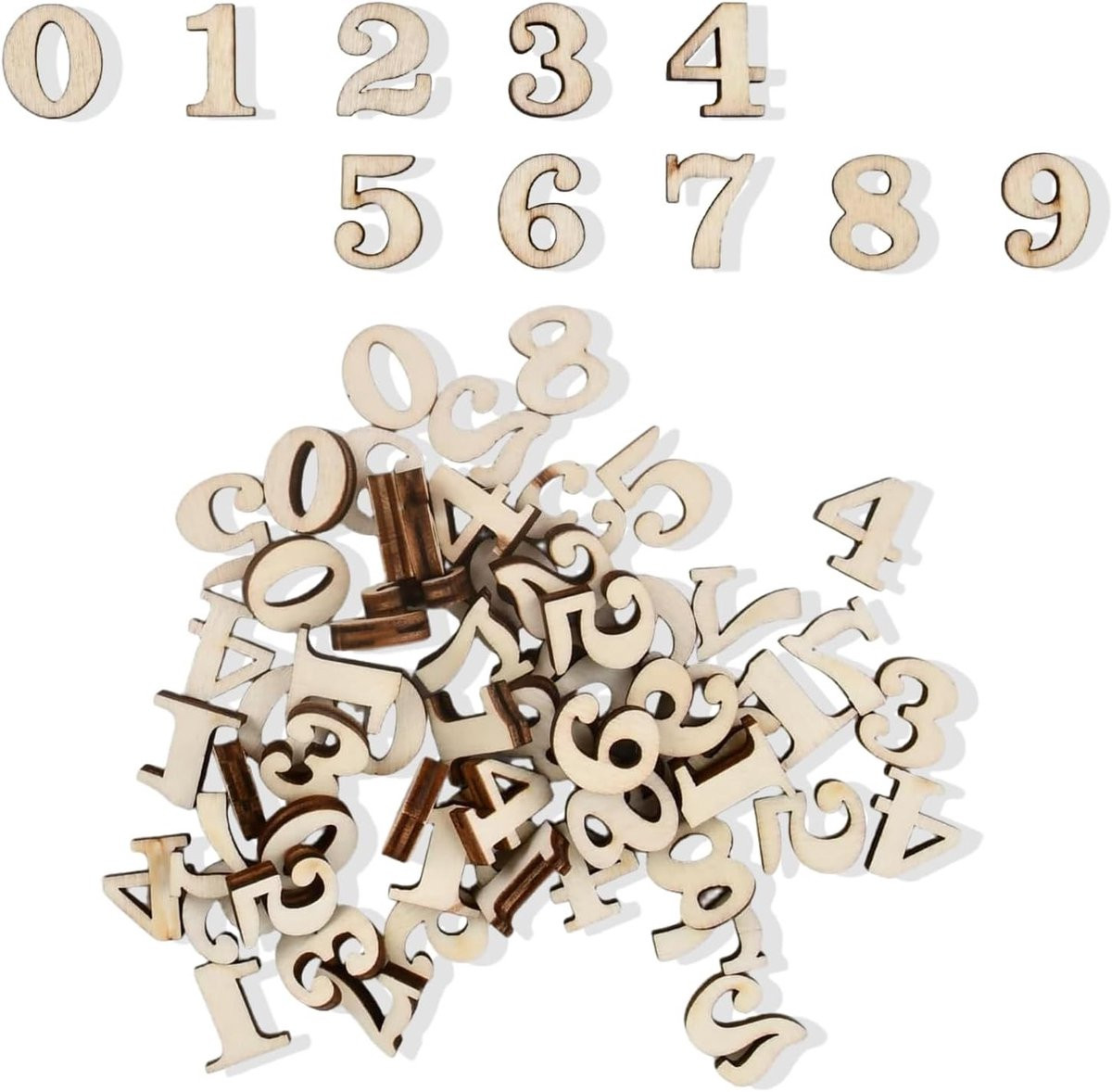 200 Stuks Houten ABC Letters voor Creatieve Projecten en Decoratie