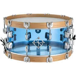 Dixon Cornerstone PDSCST654ACB Seamless See-Through Blue 14" x 6,5" Acrylic Snar... - Snare Drum
