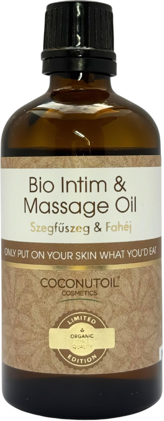 Coconutoil - Økologisk Glide- Og Massageolie - Nellike Kanel - 80ml