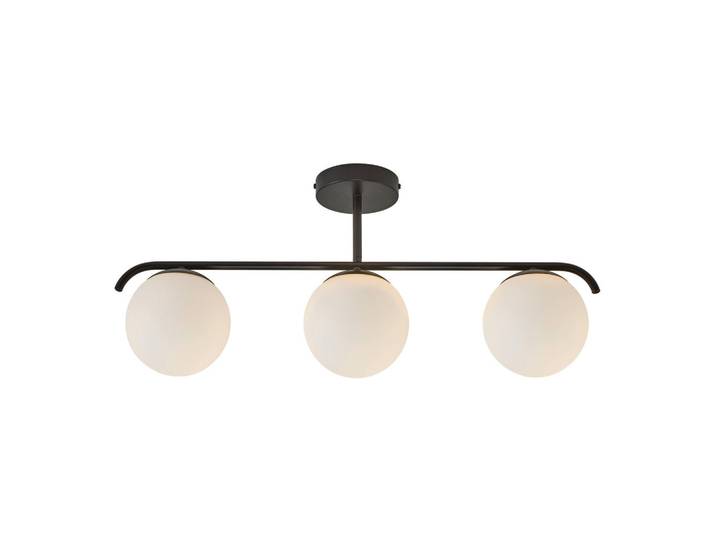 Nordlux Deckenleuchte Grant, Schwarz, Metall, Glas, 69x14x29 cm, Lampen & Leuchten, Innenbeleuchtung, Deckenleuchten, Deckenleuchten