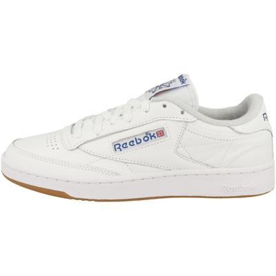 Sneaker REEBOK "Reebok Club C 85 Sneaker low Unisex Erwachsene Schuhe", Herren, Gr. 40,5, Textil, weiß, Schuhe Sneaker, Logo