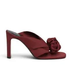 Rotate für Damen. 1167652691 Sandalen Zunge Satin burgundy (39), 5 bis 8 cm, Keine, Lässig, Party, Bordeaux