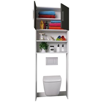 Holz WC Toilette Regal Überbauschrank Totas