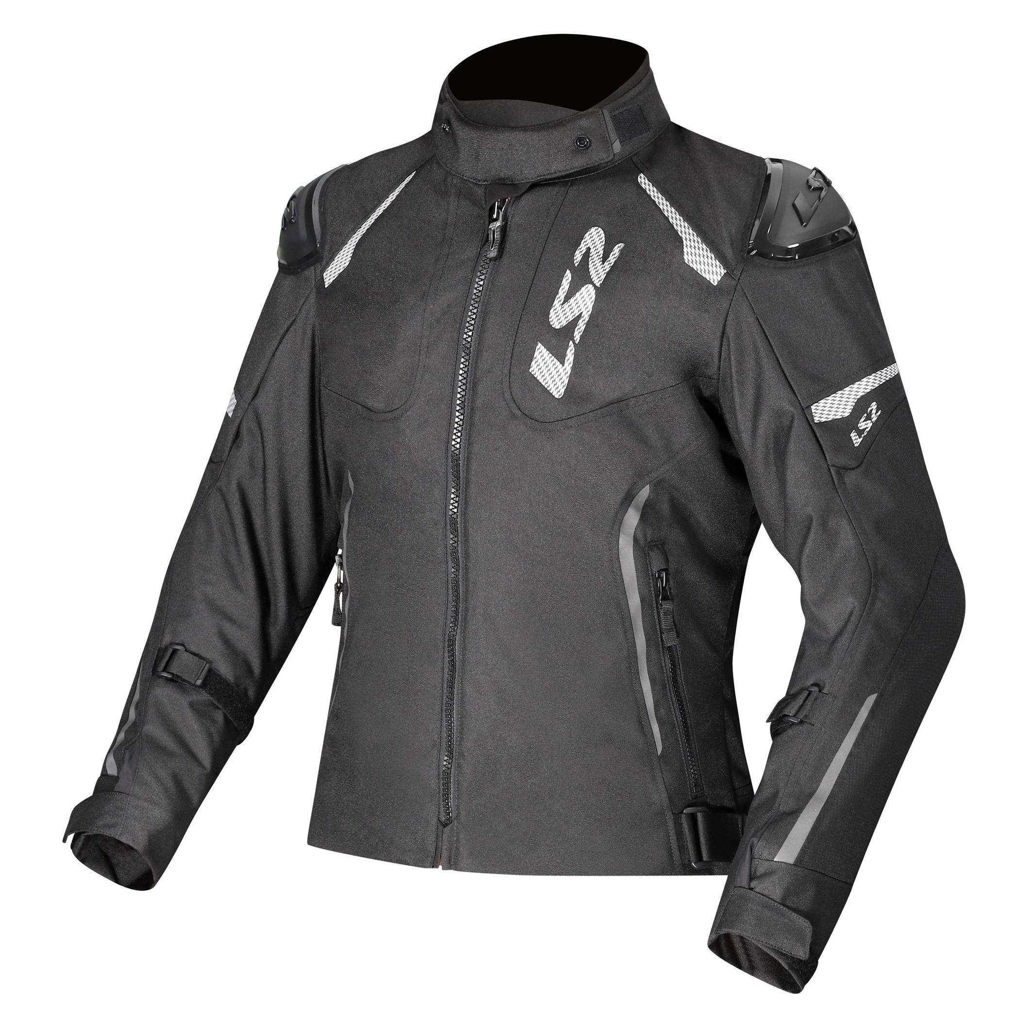 LS2 Jacke Zoom Damen Schwarz Gr. M (Damen, M) (64320W0012M)