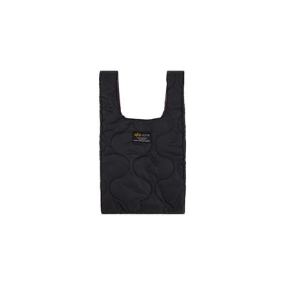 Tragetasche ALPHA INDUSTRIES "Shopper Reversible Bag", schwarz, Obermaterial: 100% Polyester. Futter: 100% Polyester. Füllung: 100% Polyester, Taschen