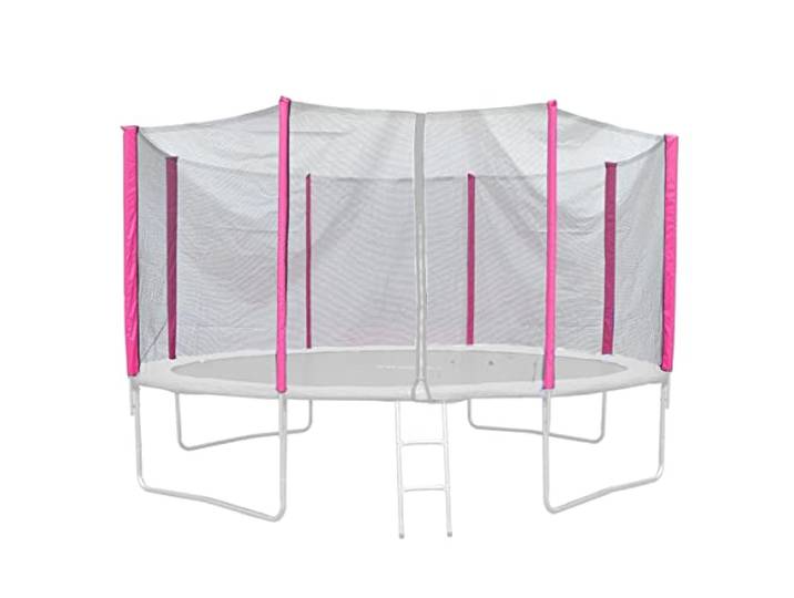 Jawinio Trampolin-Sicherheitsnetz Trampolin-Zubehör Ersatzteile 14FT/425cm pink