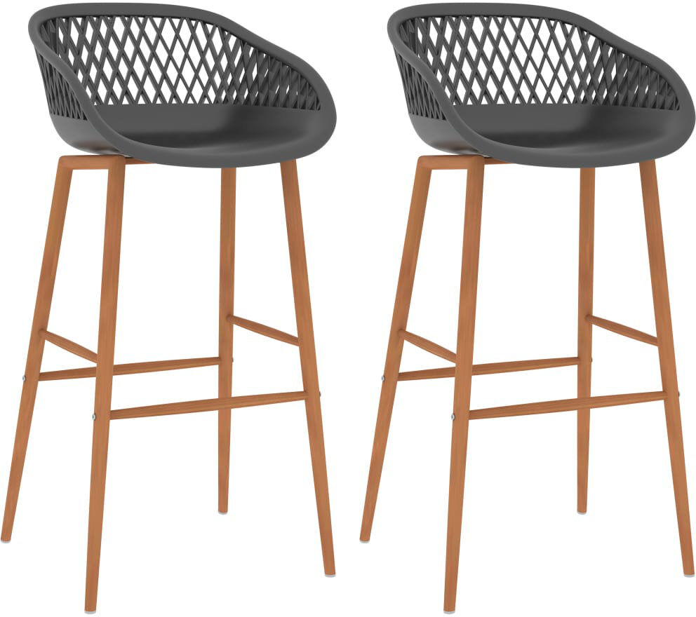 Brayden Studio Searle Bar Stool Brown/Grey 4