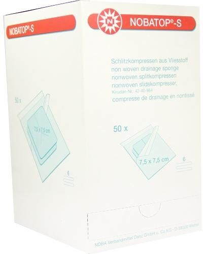 Nobatop S Kompressen 7,5x7,5 cm steril