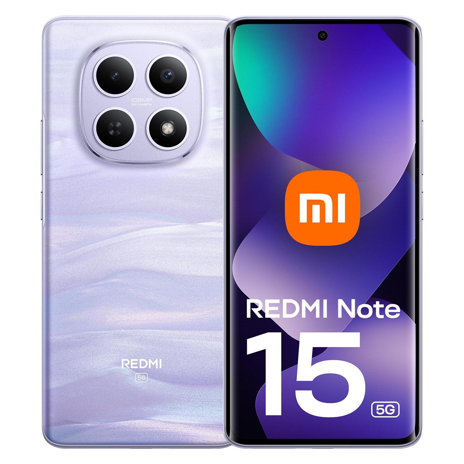 Xiaomi Redmi Note 15 (512 GB, Mist Purple, 6.77", Hybrid Dual SIM, 5G) (MZB0MX6EU)