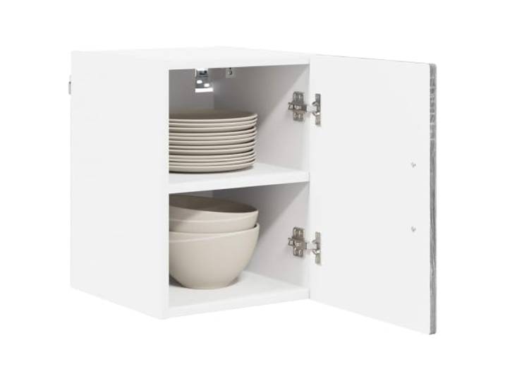 KTHLBRH Wandschrank, Grau, Sonoma, 30 x 31 x 40 cm, 2 Stück Technisches Holz, rechteckiges Design, für Spülmaschine, moderne Küche